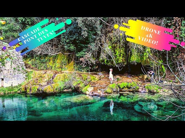 French Riviera . Pont des Tuves, Montaurox.  Video 4k Uhd Drone Footage 4k Cinematic