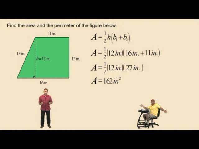 Finding the Area of a Trapezoid