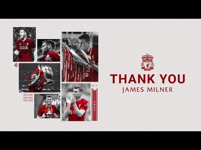 Thank you Millie! Liverpool FC's tribute to James Milner