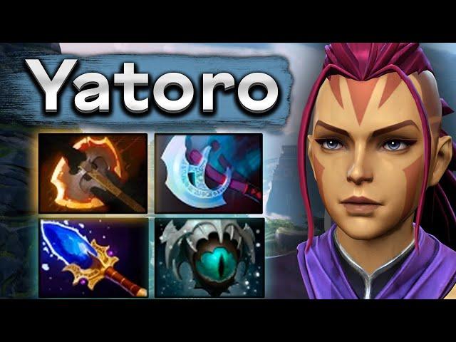 Яторо на Антимаге дерется с командой, а не просто фармит - Yatoro Antimage 7.37 DOTA 2