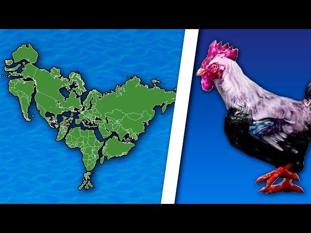 World Map is a Rooster