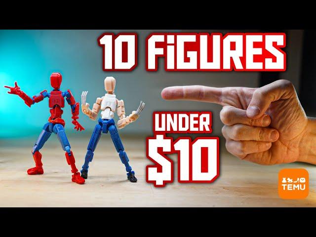 10 Awesome Figures under $10 from Temu - Shooting and Reviewing