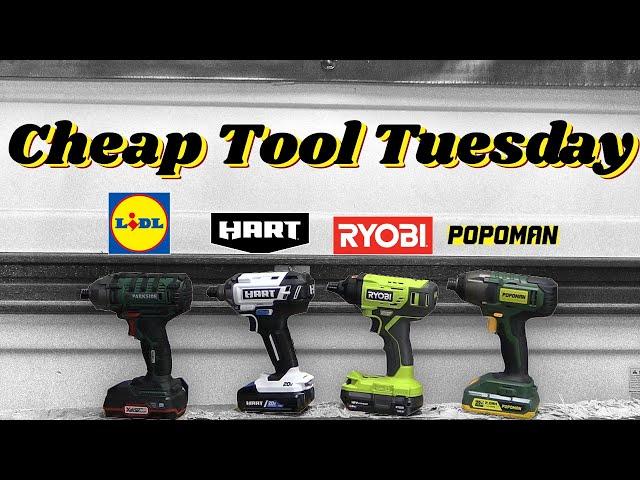 Ryobi vs Hart vs Lidl Parkside vs Popoman | CHEAP TOOL TUESDAY!