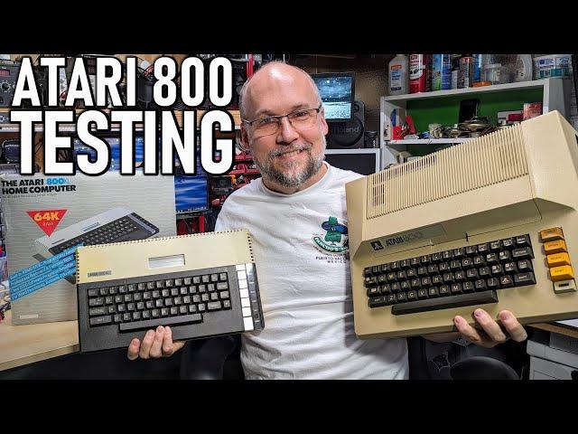 Testing three Atari 8-bit computers