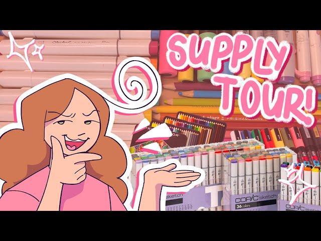 art supply tour!!  + what i use to make my videos