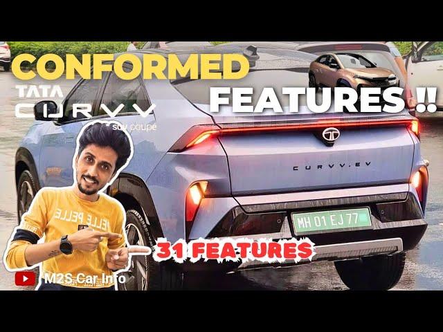 Tata Curvv Petrol,Diesel & EV Confirmed Features!! Feature List | Tata Curvv 2024 | Curvv Review