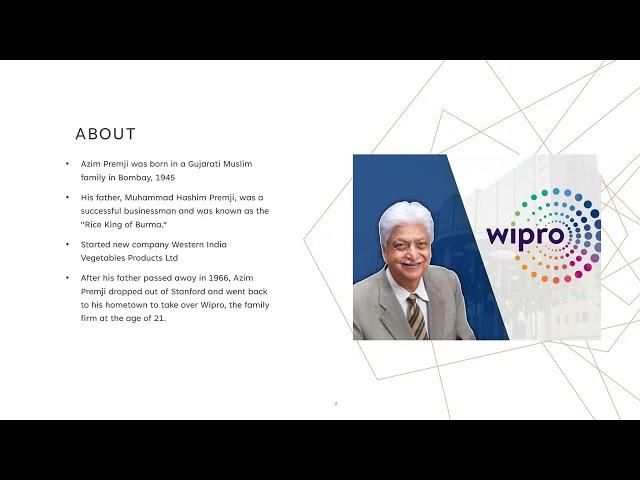 CASE STUDY ON AZIM PREMJI