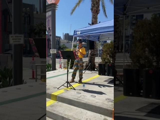 Black Women for Wellness Speaking at the Women's March Los Angeles