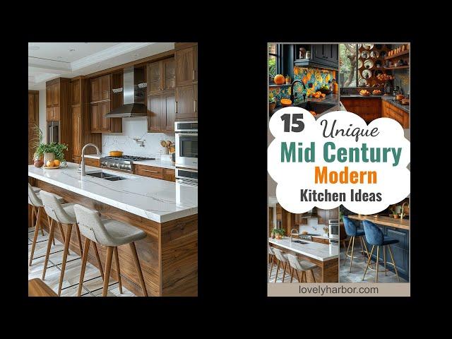 15 Unique Mid Century Modern Kitchen Ideas