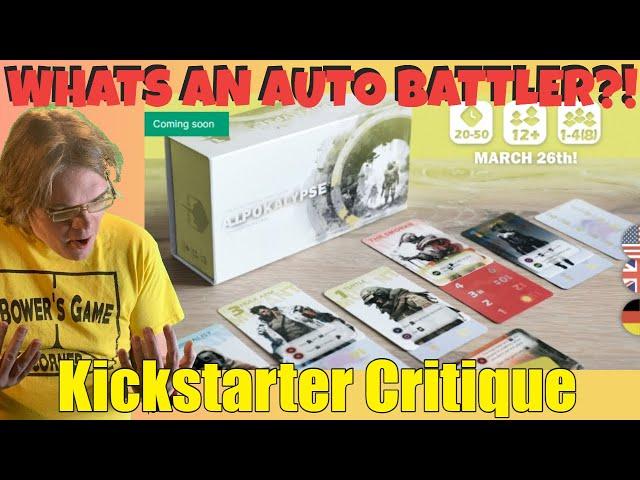 A.I.Pokalypse - the Auto Battle Card Game - Auto Battle? - Kickstarter Critique Review