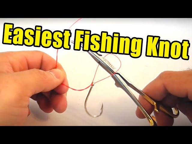 Clinch Knot Hemostat Trick Shortcut - Easiest Way To Tie A Fishing Knot Fast!