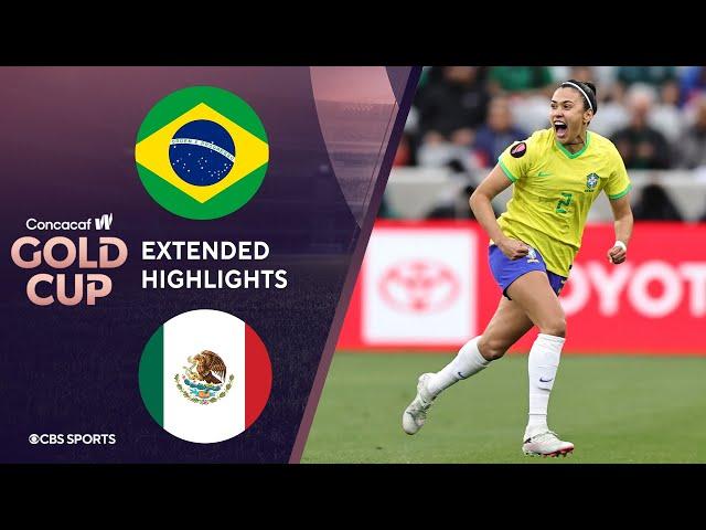 Brazil vs. Mexico: Extended Highlights | CONCACAF W Gold Cup I CBS Sports Attacking Third