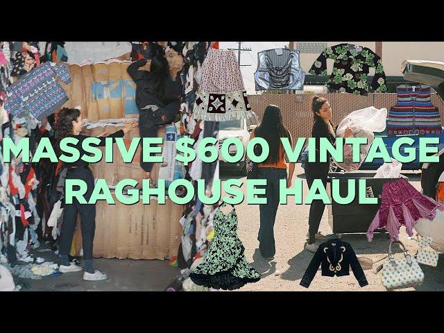 Massive $600 Vintage Raghouse Clothing HAUL! Part 2 Sourcing Inventory for my Depop Shop