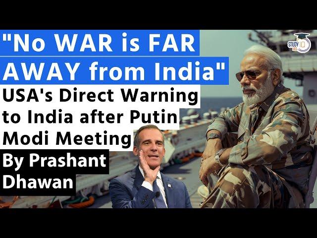 USA's Direct Warning to India after Putin Modi Meeting | Eric Garcetti's Video goes viral