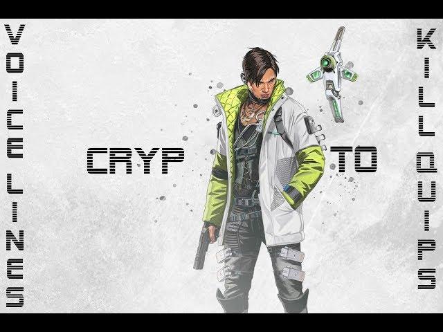 Apex Legends - Crypto all voice lines and kill quips