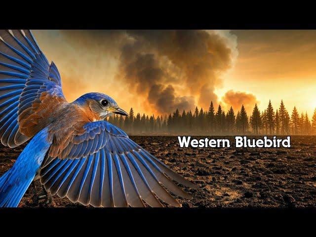 Western Bluebird Migration: Escaping the California Blaze