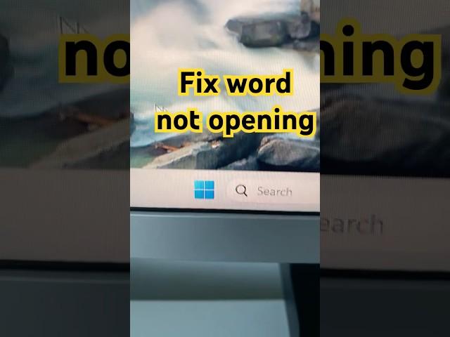Fix Word not opening