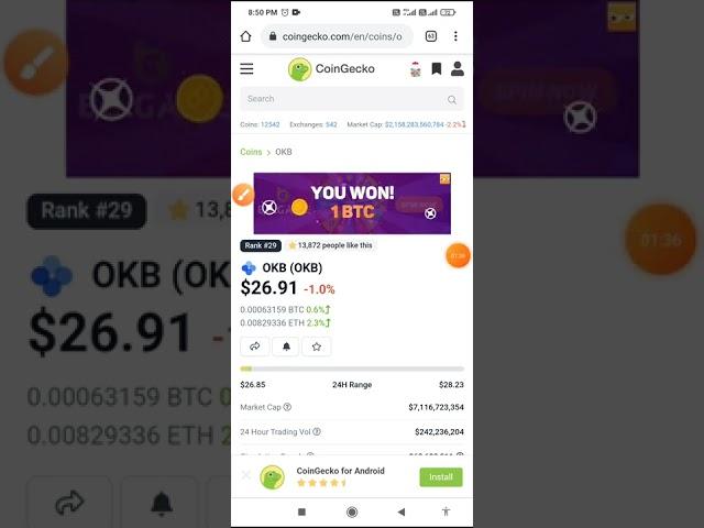 OKB token price prediction for 2 days, 15days and 1 month and future price