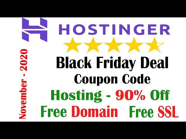 Hostinger Web Hosting Black Friday Coupon Code 2021 | Get 2021 Maximum Discount on Hostinger