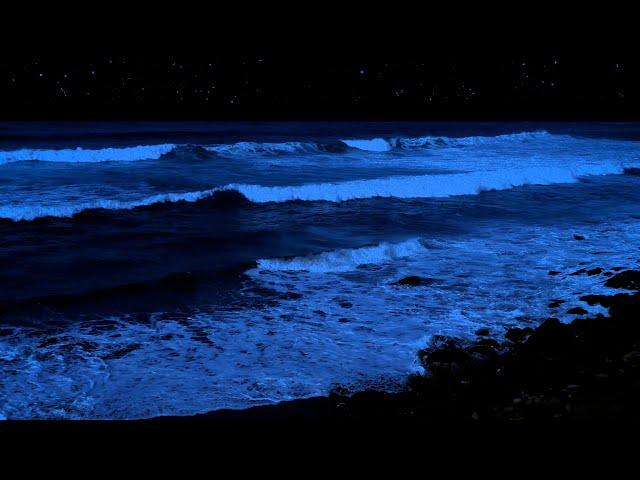 Ocean Sounds For Deep Sleeping With A Dark Screen And Rolling Waves | 24\7 Sleep Sounds