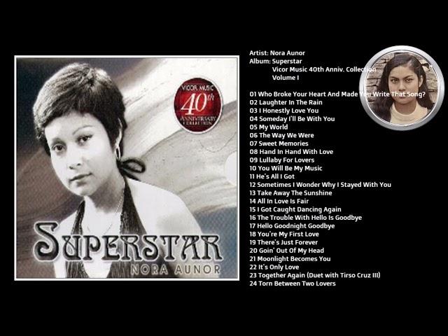 NORA AUNOR | Superstar (Vicor Music 40th Anniversary Collection) | 24 Track Full Album (Volume 1)