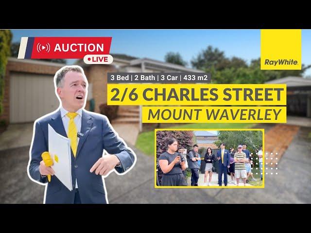 Live Auction @ 2/6 Charles Street, Mount Waverley