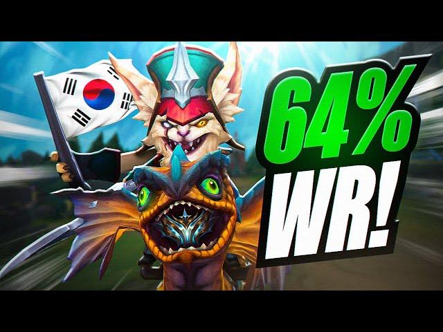 The CHALLENGER KOREAN KLED with 64% WINRATE
