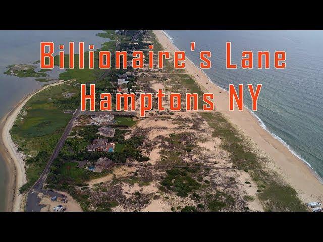 Billionaire's Lane - The Hamptons in New York. Aerial / Drone View Dji Mavic Pro