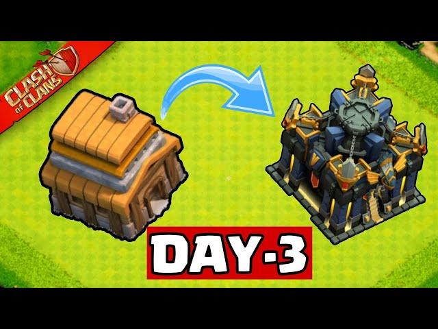 "LIVE TH4 to TH17 Journey - Day 3 | COC Upgrade Series Hindi Me" BY "COC GURU KING" #clashofclans