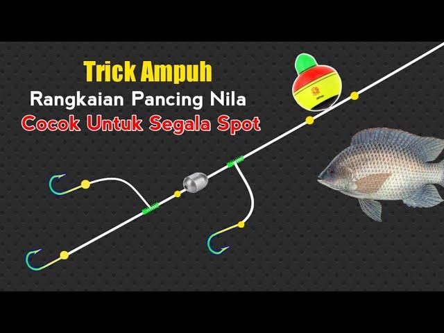 Trick Ampuh! Membuat Rangkaian Pancing Nila 3 Kail