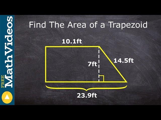 Learn to find the area of a trapezoid