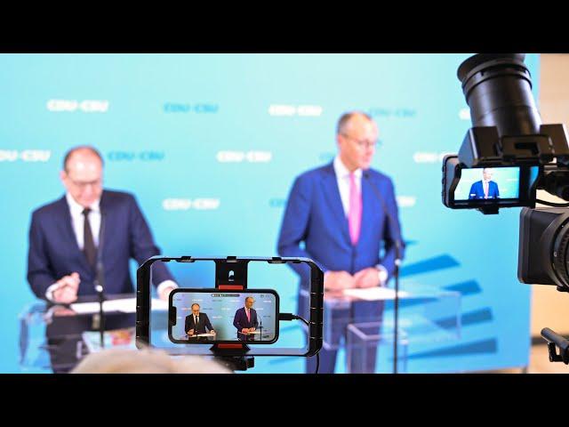 15. November 2024 | Live-Statement mit Friedrich Merz & Alexander Dobrindt