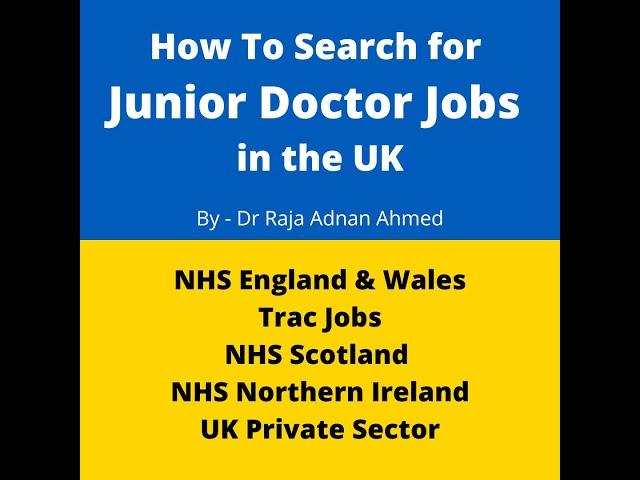 How to Search for the Junior Doctor jobs in the UK