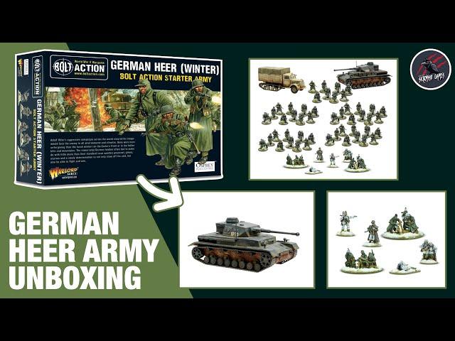 GERMAN HEER WINTER ARMY UNBOXING - Bolt Action Starter Army - A Fantastic Set Of Miniatures!