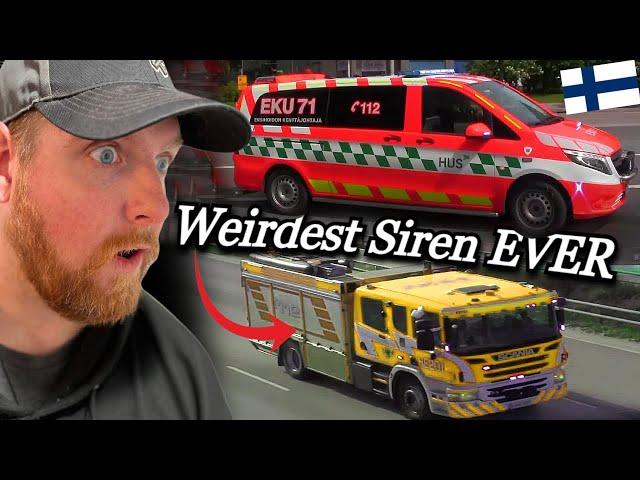 American Reacts to Finland Emergency Response Vehicles
