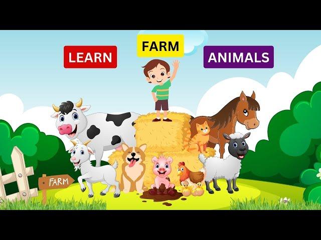 Learn 12 Farm Animals | Educational Fun, Names & Sounds for Kids and Toddlers Kids Musical Adventure