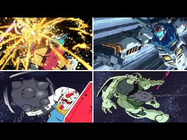 Gundam Hammer (1979 VS GQuuuuuuX Comparison)[Red 赤いガンダム ジークアクス FLCL アムロ セイラ シュウジ ガンキャノン ガンダムハンマー 比較]