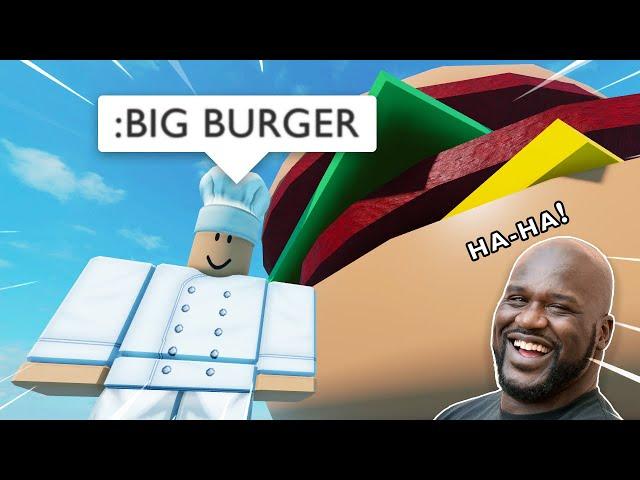 (ADMIN POWERS) Roblox Cook Burgers: Biggest Burger *funny*