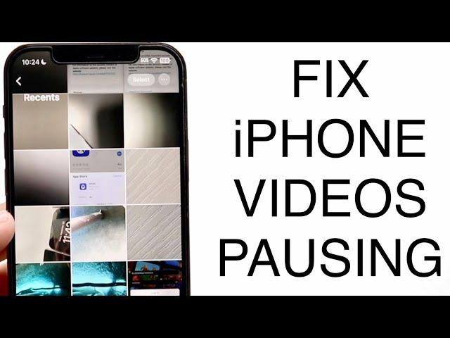 How To FIX Videos Keep Pausing On iPhone! (2023)