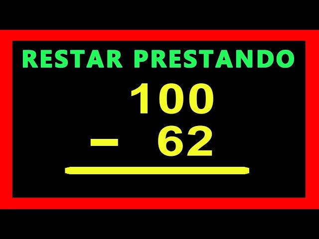  Restar Prestando con Ceros   Restar Llevando con ceros