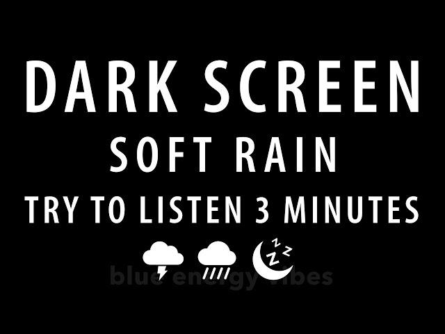 10 hours Goodbye Sadness to SLEEP with Relaxing soft rain Sounds BLACK SCREEN