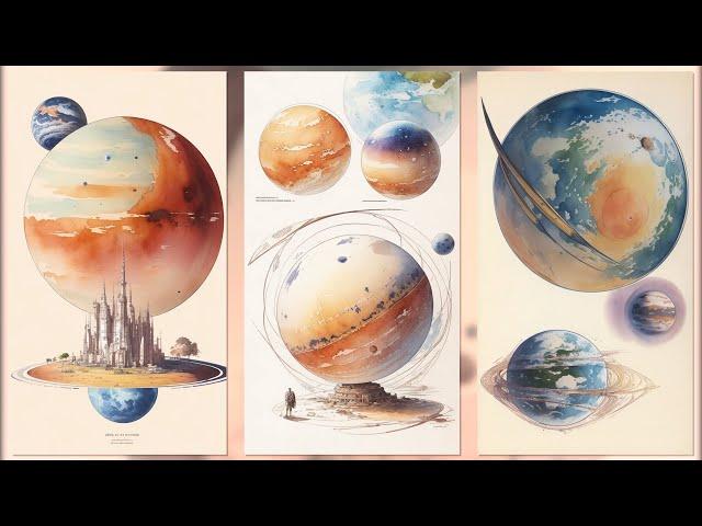 AI Sketches of Exoplanets! 🪐