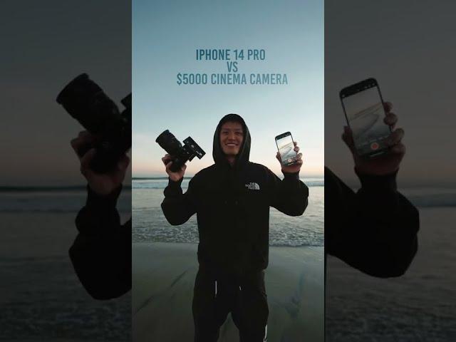 Iphone 14 Pro vs $5000 Cinema Camera! #shorts