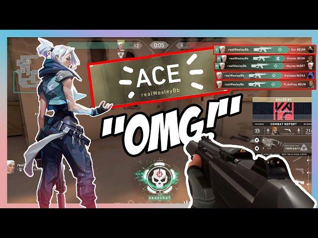 1v5 1HP LEFT - 1v5 JETT ACE CLUTCH Highlight Gameplay  | Valorant JETT Best Plays