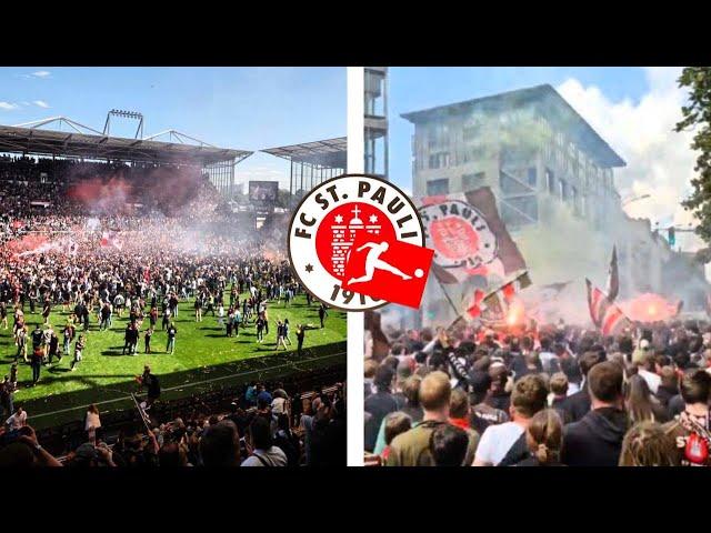 ST PAULI Fanmarsch & AUFSTIEG Gegen OSNABRÜCK / Fc St. Pauli - VfL Osnabruck 3:1 / 12/5/2024