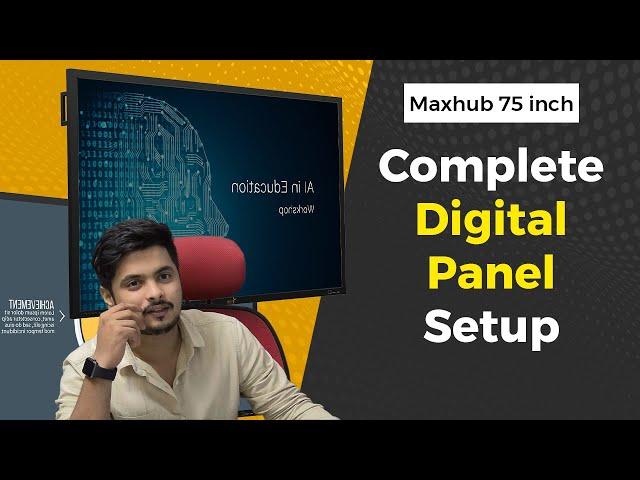 Digital Panel Setup With PTZ Camera | #digitalpanel #PTZcamera#Maxhub
