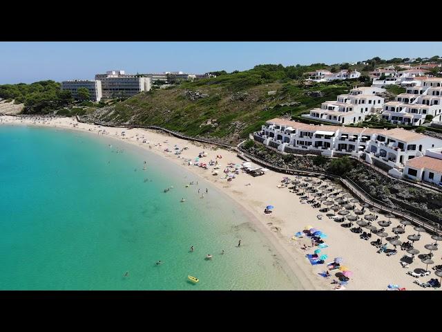 Arenal D'En Castell Beach Fly-By Drone 4K Menorca Summer