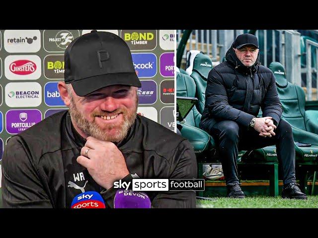 Wayne Rooney's FIRST press conference as Plymouth Argyle manager 🟢