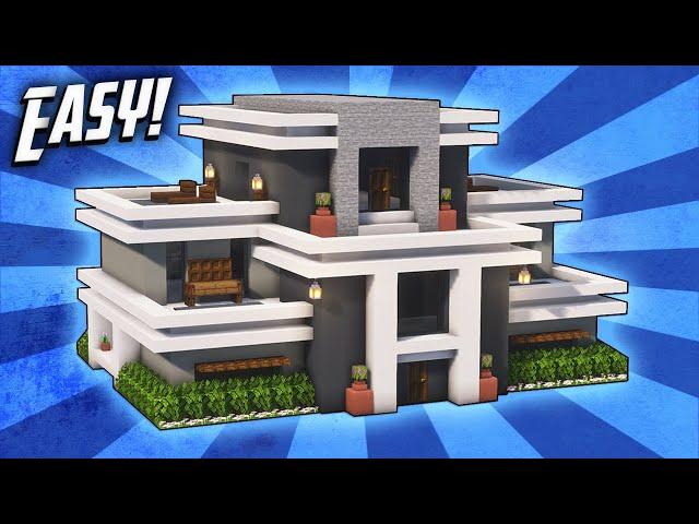 Minecraft: How To Build A Modern Mansion House Tutorial (#45)