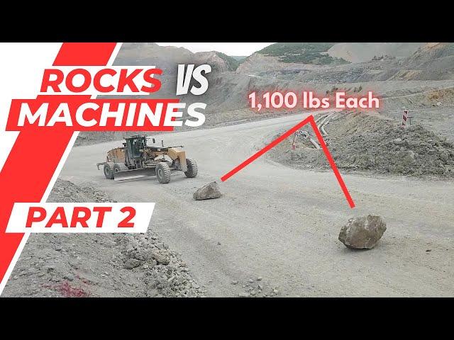 Extreme Rocks VS Big Machines Dangerous Idiots Biggest Truck & Heavy Equipment Fails Compilation #2